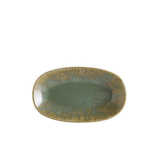 Porcelain Gourmet Oval Plate 19×11cm/24×14cm Dining & Buffet Service Plate Pack of 12