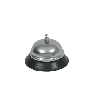 Chrome Plated Service Bell 8.9cm / 3.5" Diameter – Reception Desk Bell & Kitchen Call Bell