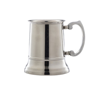 Stainless Steel Beer Tankard 45cl - 12.5×8.8cm Big Grip Handle Giant Bar Drinkware 1Pcs