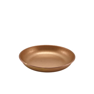 Copper Vintage Stainless Steel Coupe Plate – Durable PVD Coating for Individual Dishes – 20cm & 24cm (Pack of 12)