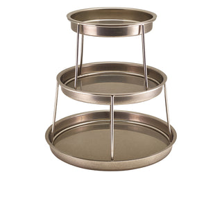 Stainless Steel Seafood Stands Two & Three Tier for Restaurant Display 1 Piece