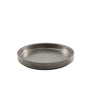 Stainless Steel Presentation Plates 20.5cm & 26.5cm for Fine Dining