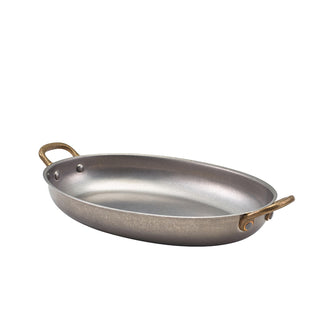 Stainless Steel Oval Dishes for Food Service 16.5cm/18.5cm/20.75cm/24.5cm/30cm/34cm