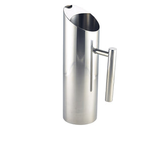 Stainless Steel Water Jug 1.2L - 29×8.8cm with Handle & Ice Guard Beverage 1Pcs