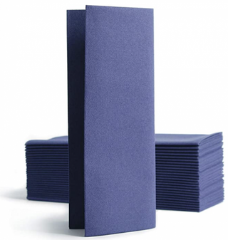 Pack Of 500 40cm Dark Blue 8 Fold Airlaid Napkins