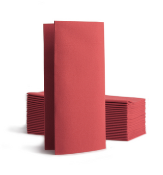 Pack Of 500 40cm Burgundy 8 Fold Airlaid Napkins