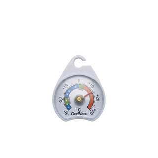 Fridge Freezer Dial Thermometer – Colour-Coded Temperature Gauge -30°C to +30°C with Integrated Hook