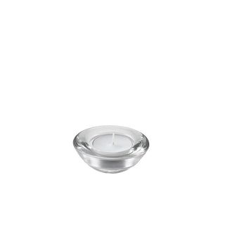 Clear Glass Round Tealight Holder – 75mm Diameter Tabletop Candle Holder, 2.5×7.5cm, Pack of 12