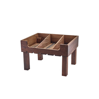 Paulownia Wood Rustic Display Crate Stand GN 1/1 & GN 1/2  for Buffets Displays 1 Piece