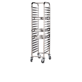 Stainless Steel Trolley for Gastronorm 1/1 Pan - 20 Shelves - 55.5×38×170cm 1Pcs