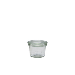 Glass WECK Mini Jar 3.5cl/5cl/8cl Clear Jars for Condiments & Food Storage Pack of 24