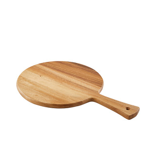 Acacia Wood Pizza Paddle Board with Natural Wood Finish – 28cm/36cm Diameter for Serving Pizzas, Canapés and Sharing Platters