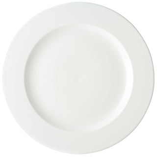 Anton B Classic White Winged Presentation Plates – Fine China Ceramic Serving Plates, 12.75" (33cm), Box of 6