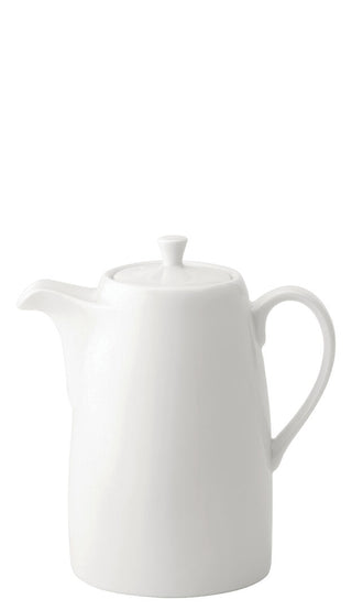 Anton B White Coffee Pots – Fine China Ceramic Coffee & Beverage Service Pots for Cafés, Restaurants & Hotels, 21oz (600ml), Box of 6