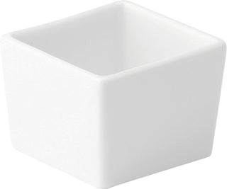 Anton B Classic White Deep Square Dishes – Fine China Ceramic Sauce, Dip & Condiment Dishes, 2.5" (6.5cm), Box of 6
