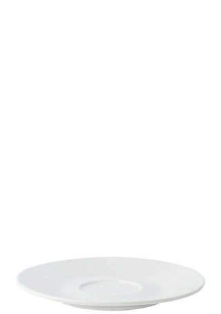 Anton B Classic White Coupe Saucers – Fine China Ceramic Coffee, Tea & Espresso Cup Saucers, 5.75" / 6.5", Box of 6