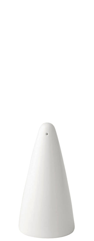 Anton B White Elements Salt Pourers – Fine China Ceramic Tabletop Salt Shakers, 3.75" (9.5cm), Box of 6
