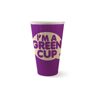 Pack Of 600 16oz Double Wall Aqueous Lined "I'm a Green Cup"