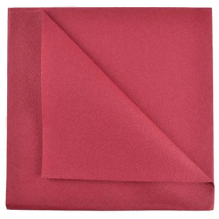 Pack Of 500 40cm Burgundy 4 Fold Airlaid Napkins