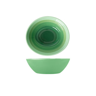 Melamine Shoots Green Atlantis Oval Bowl 23cm/38cm for Salad & Food Service Pack of 6