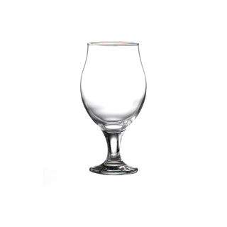 6-Pieces Premium Beer Glasses Tulip Stemmed Clear 590ml Large Tasting Glass with Stem