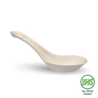 Pack Of 1000 14cm Plant Fibre Chinese Soup Spoons