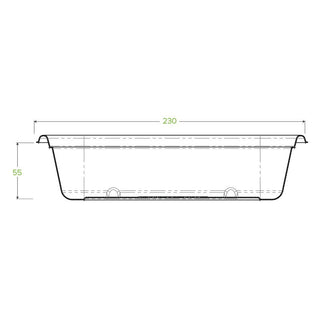 Box of 500 Bagasse Food Container 1000ml