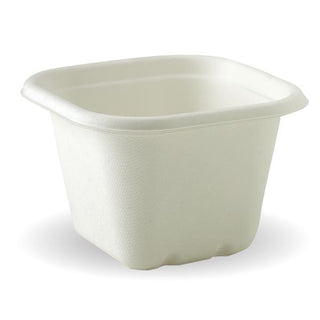 Pack Of 600 630ml White BioCane Takeaway Containers