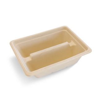 Pack Of 400 BioCane Two-Compartment Base for Taco Box