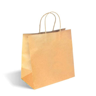 Pack Of 250 300x170x305mm Large Twist Handle Kraft Paper Bags