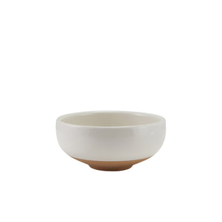 GenWare Kava White Stoneware Belly Bowl (11.5cm & 14.5cm) - Pack of 6