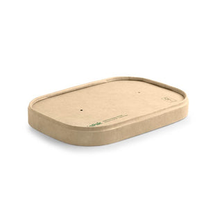 Pack Of 300 Rectangle PLA lined lid, FSC Mix