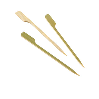 Bamboo Gun Shaped Paddle Skewers 9cm/12cm/15cm/18cm/21cm Eco-Friendly Biodegradable 100pcs