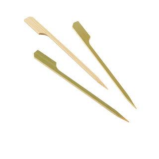 Bamboo Gun Shaped Paddle Skewers 9cm/12cm/15cm/18cm/21cm Eco-Friendly Biodegradable 100pcs