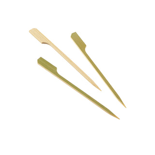 Bamboo Gun Shaped Paddle Skewers 9cm/12cm/15cm/18cm/21cm Eco-Friendly Biodegradable 100pcs