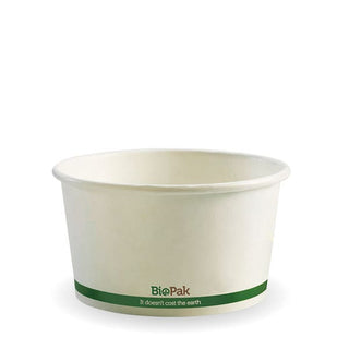 Pack Of 500 430ml/12oz White Paper PLA-Lined BioBowls