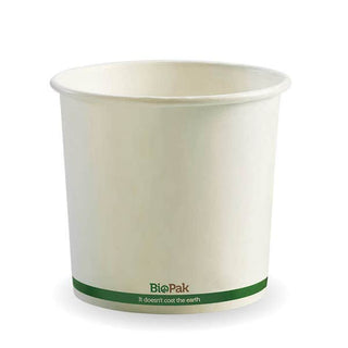 Pack Of 500 740ml / 24oz White BioBowl - 500/carton - FSC Mix