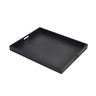 Butlers Light Brown & Solid Black Tray 44cm/49cm/53.5cm/64cm Acacia Wood Serving Tray 1Pcs
