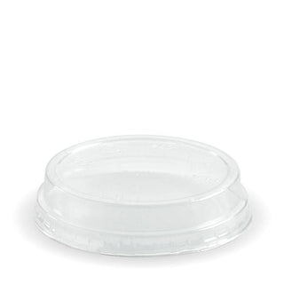 Pack Of 2000 Clear PLA Dome Lids to Fit 60-280ml PLA BioCups & Sauce Cups