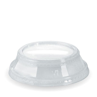 Pack Of 1000 Clear PLA Raised Flat Lids to Fit 300-700ml BioCups