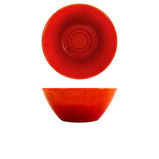 Glazed Melamine Casablanca Bowl 20.5cm/24.5cm Orange/Light Green/Light Blue 1 Piece