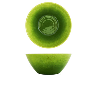 Glazed Melamine Casablanca Bowl 20.5cm/24.5cm Orange/Light Green/Light Blue 1 Piece