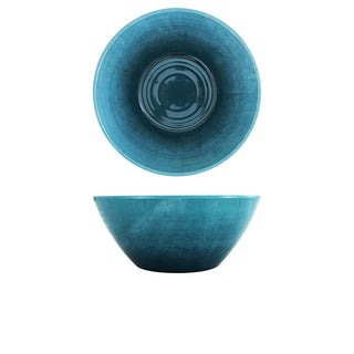Glazed Melamine Casablanca Bowl 20.5cm/24.5cm Orange/Light Green/Light Blue 1 Piece