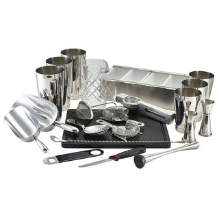 Cocktail Bar Kit Stainless Steel Professional Bartender Set (11 - 22 Piece Options)