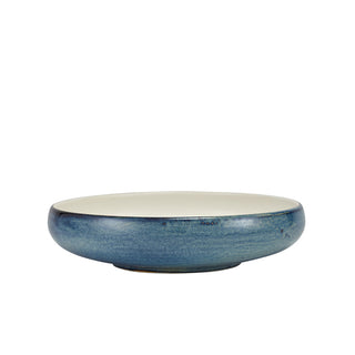 Terra Aqua Blue Two Tone Coupe Bowl 20cm/22cm/24.5cm Porcelain Dining Serving Bowl Set 6