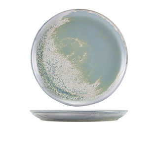 Terra Coupe Plate 19cm/24cm/27.5cm Aqua Green/Pearl/Rose/Seafoam Porcelain Dining Set 6