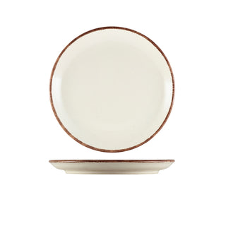 Stoneware Sereno Coupe Plate 19cm, 24cm & 27.5cm in Brown and Grey Set of 6