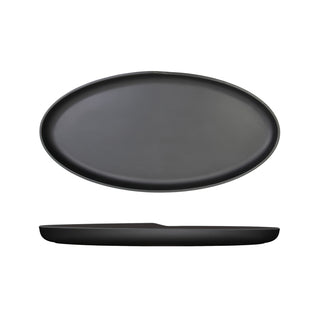 Oval Shape Melamine Dish 47.5cm/55cm Black/White/Sand Brown/Jade/Denim Blue/Grey 1 Pcs