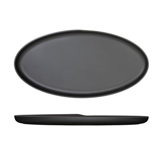 Oval Shape Melamine Dish 47.5cm/55cm Black/White/Sand Brown/Jade/Denim Blue/Grey 1 Pcs