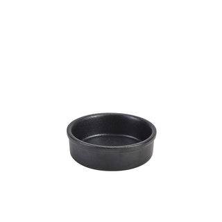 Forge Tapas Dish 10cm/13cm/14.5cm Black/Graphite Stoneware Starters Serving Dish Set 6